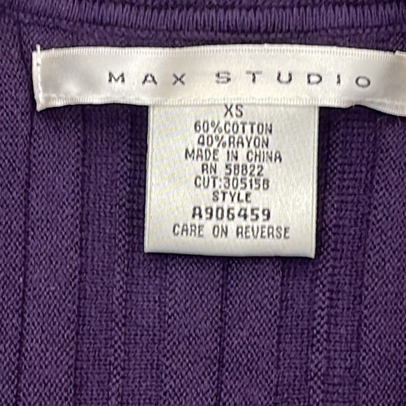 Excellent Condition Max Studio Purple Sweater Mini Dress-XS - Picture 8 of 10